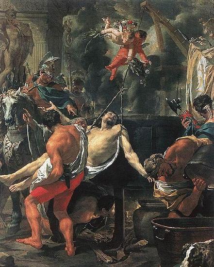 Charles le Brun Martyrdom of St John the Evangelist at Porta Latina oil painting image